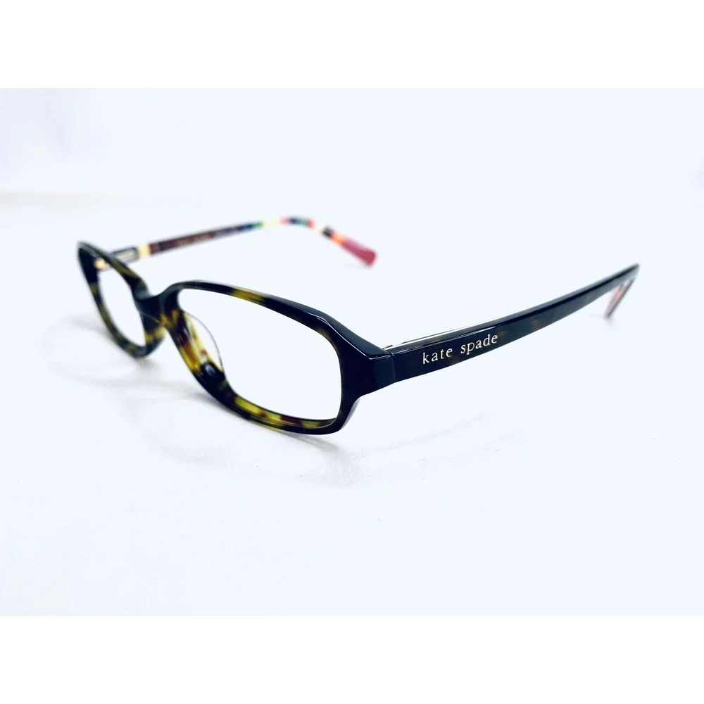 Kate Spade Tortoise Brown W Colorful Temples Glasses Italy Matilda 52 16 135